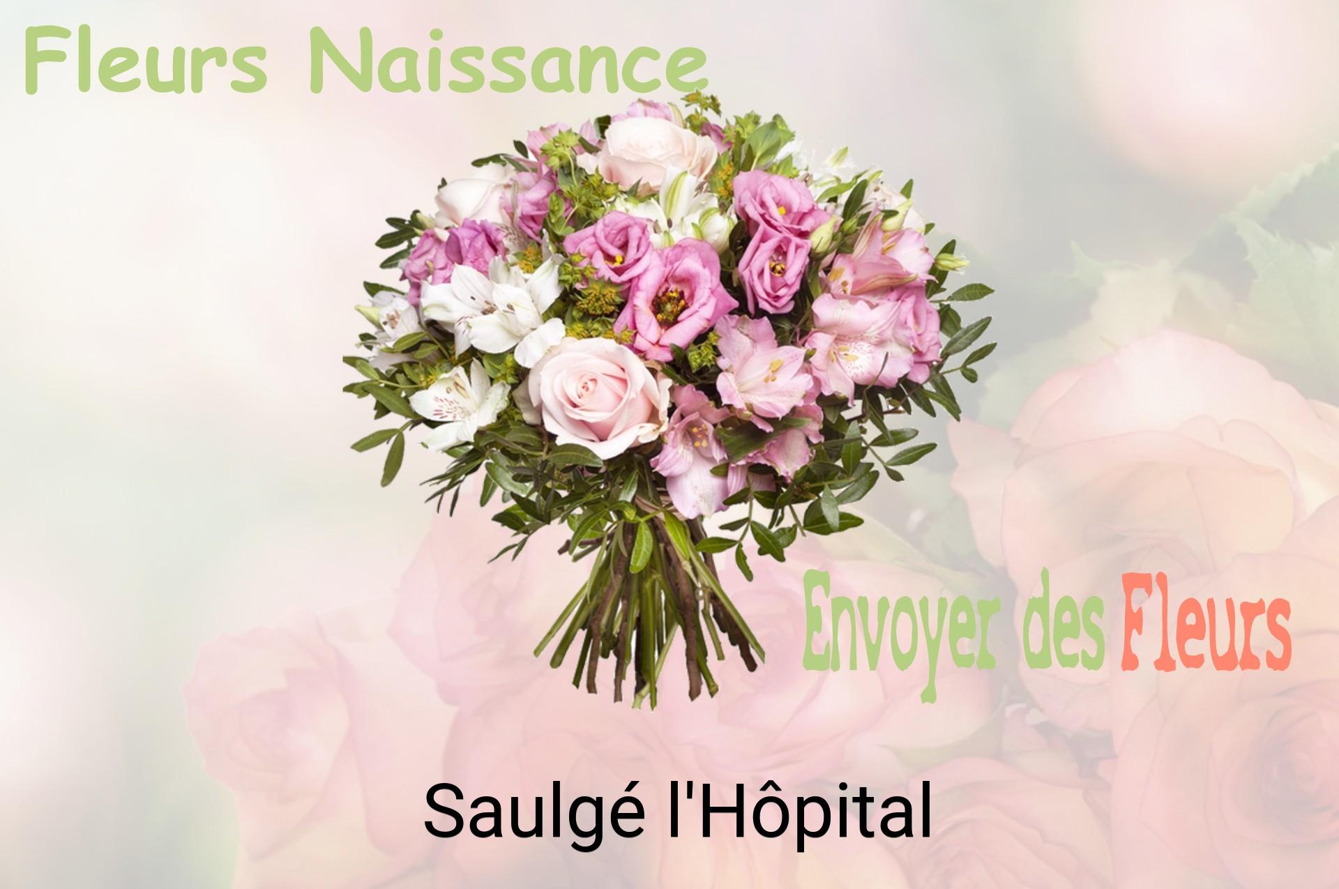Bouquet de fleurs de naissance livré à Saulgé-l'Hôpital