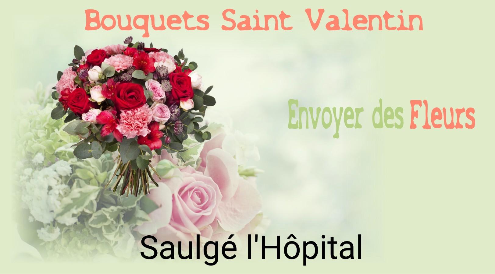 Roses de Saint-Valentin livrées à Saulgé-l'Hôpital